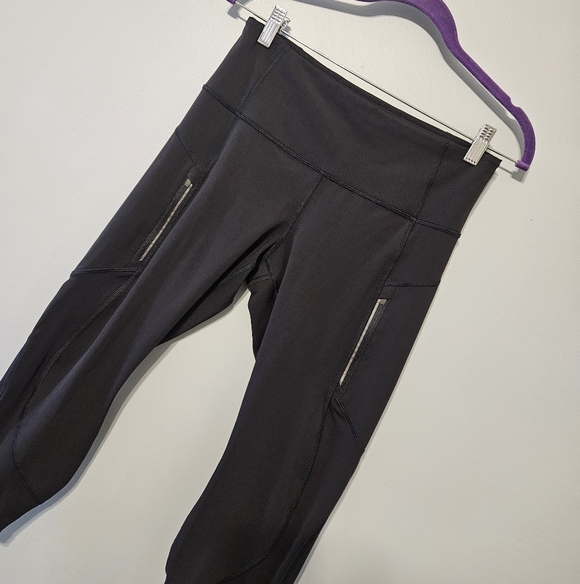 Athleta Pants - Athleta Black Rainier Unbrushed 7/8 Legging